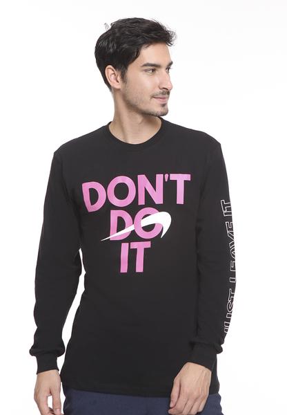 END-SD010/TSHIRT H LS JUST LEAVE IT BLACK M