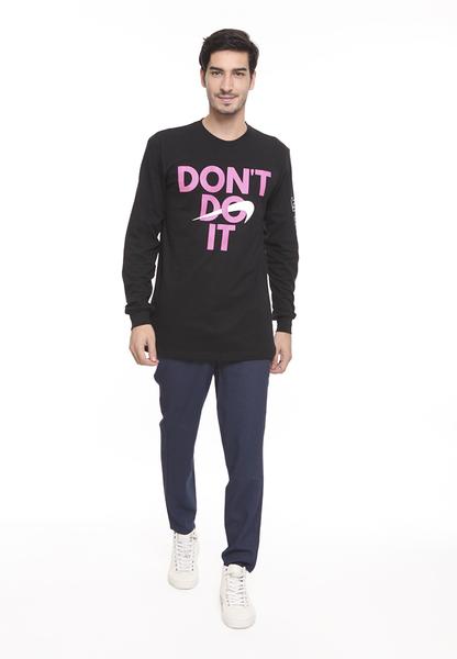 END-SD010/TSHIRT H LS JUST LEAVE IT BLACK M