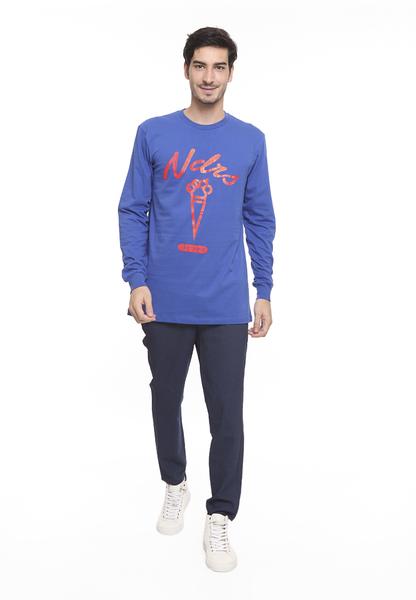 END-SD012/TSHIRT H LS JKT CITY BLUE M
