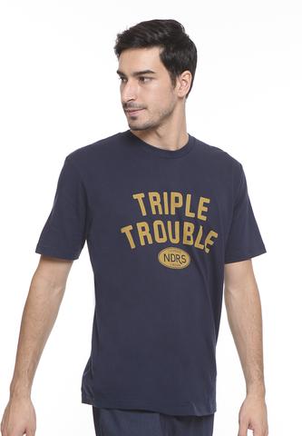 END-SE008 / ENDORSE TSHIRT E TRIPLE TROUBLE NAVY BLUE M