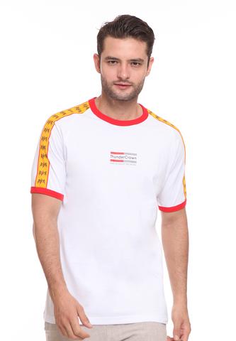END-SF006/ENDORSE TSHIRT E THUNDER CROWN STRIPE YELLOW M
