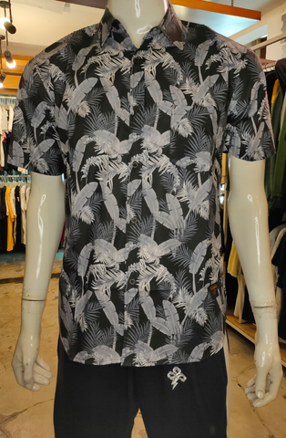 WK.WKN-TA011 , WKM.1.284-XBLACK/MIX , SHIRT , SHORT SHIRT , BLACK/MIX