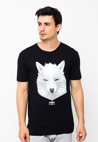 URB-OL001/TSHIRT-H-URBWOLFBLACK-BLACK-M