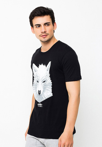 URB-OL001/TSHIRT-H-URBWOLFBLACK-BLACK-M