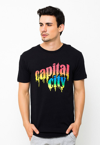 URB-OL003/TSHIRT-H-CAPITALCITY-BLACK-M