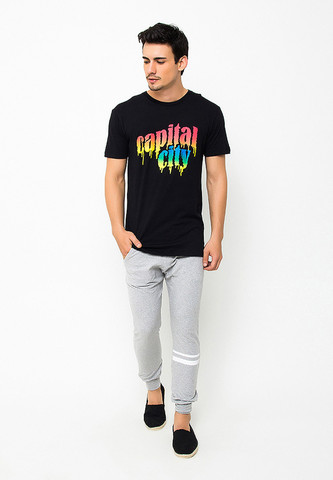 URB-OL003/TSHIRT-H-CAPITALCITY-BLACK-M