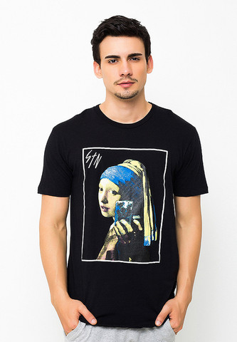 URB-OL004/TSHIRT-H-URBSELFIE-BLACK-M