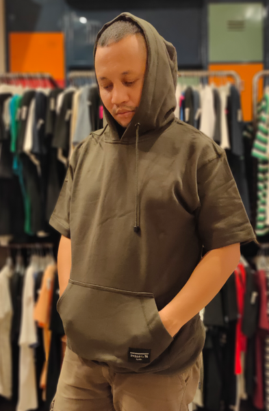 BADFOXIND BAD-TD004 HOODIE SHORT ARMY MF