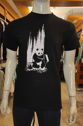 CONTROVERSO CTV TE014 TSHIRT MEI 244 PANDA HITAM
